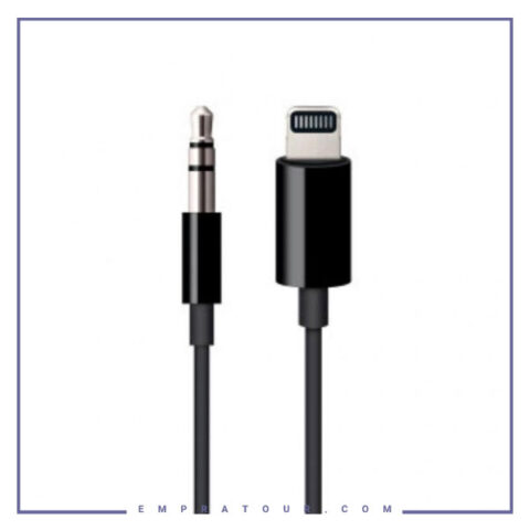 کابل تبدیل لایتنینگ به AUX طول 1 متر کوتتسی Coteetci Lightning To 3.5 Audio Cable CS8855