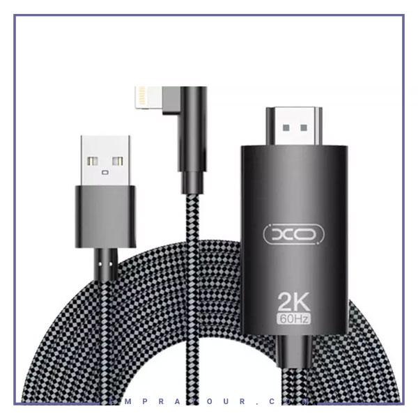کابل لایتنینگ به اچ دی ام آی 1.8 متری ایکس او XO-GB008 HDMI To Lightning USB HD Adapter Cable