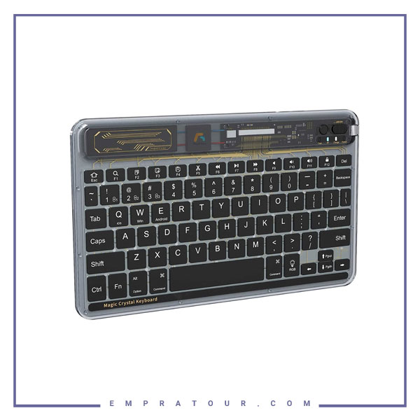کیبورد بی سیم کریستالی کوتتسی Coteetci Bluetooth Crystal keyboard 84008