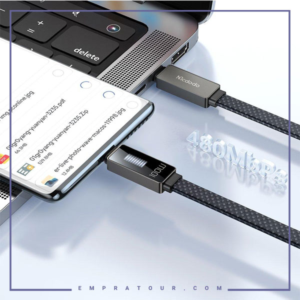 کابل شارژ تایپ سی به تایپ سی 1.2 متر مک دودو CA-447