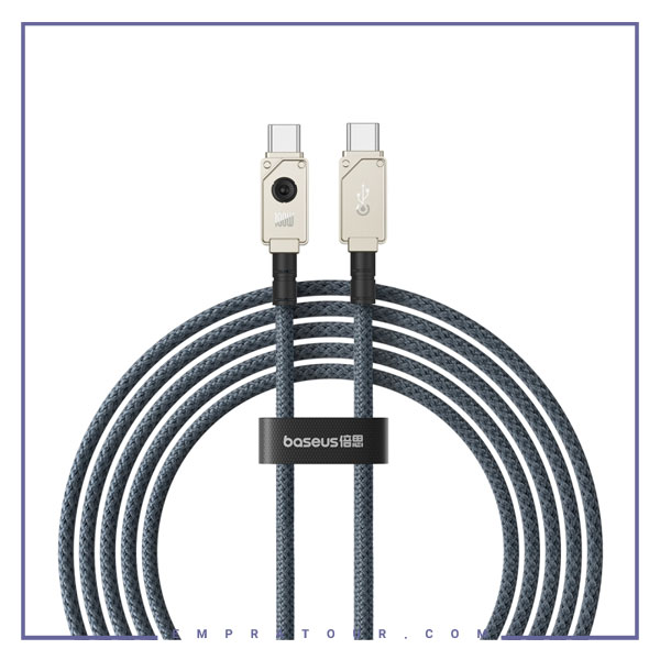 کابل شارژ دو سر تایپ سی 100 وات 2 متر بیسوس Baseus Aramid Fiber Braiding Type C Cable P10355800221