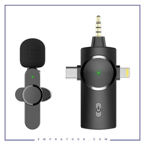 میکروفون یقه ای وایرلس 3 سر کوتتسی COTETCI Wireless Microphone 74002