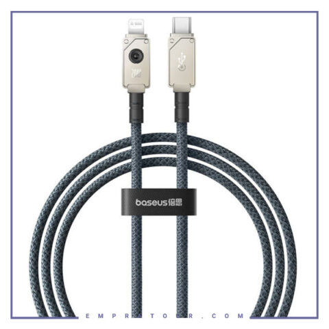 کابل شارژ تایپ سی به لایتنینگ 20 وات 2 متر بیسوس Baseus Aramid Fiber Braiding Type C To Lightning Cable P10355803111