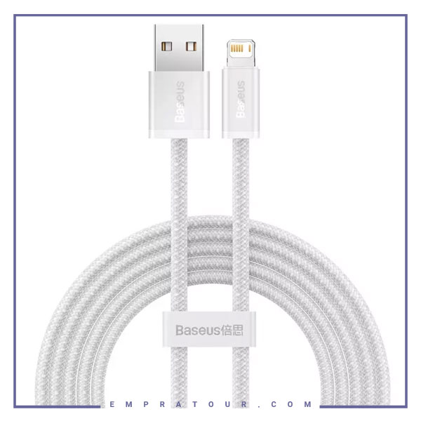 کابل شارژ لایتنینگ 1 متری بیسوس Baseus Dynamic Fast Charging Data Cable CALD000402