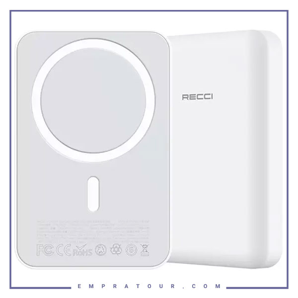 پاوربانک وایرلس مگنتی رسی RECCI Wireless Magnetic Powerbank RPB-W09