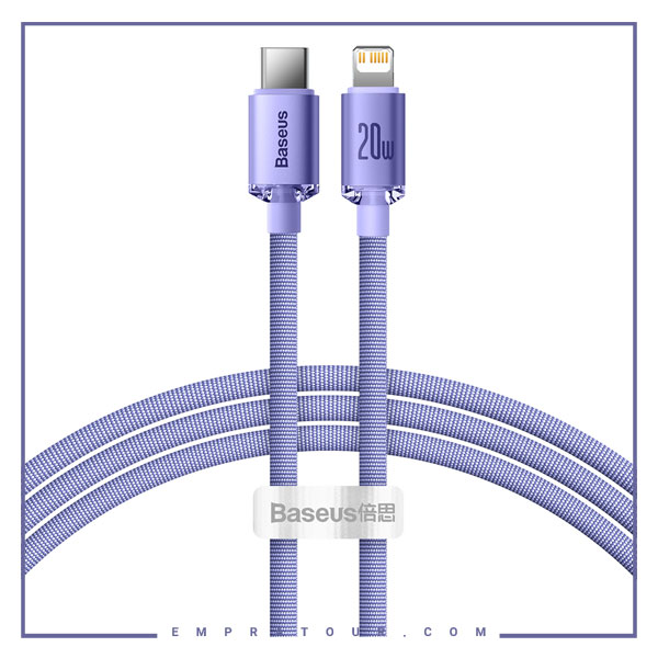 کابل شارژ تایپ سی به لایتنینگ 20 وات بیسوس Baseus Fast Charging Data Cable CAJY000201