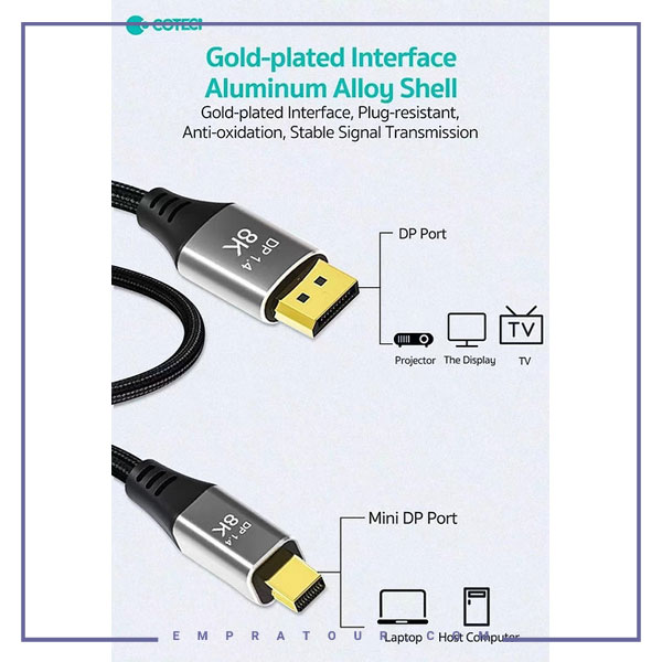 کابل DP به Mini DP کوتسی 2 متر 87401