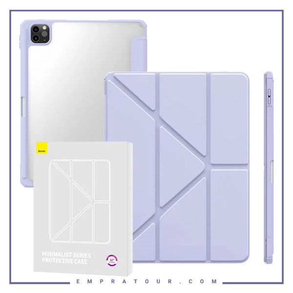 کاور آیپد 10 همراه با جای قلم بیسوس Baseus Minimalist Series Protective Case for Ipad 10(2022) P40112502511