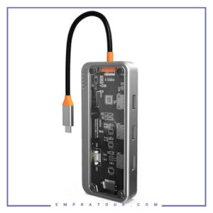 هاب 10 پورت تایپ سی کوتسی Coteci 10in1 Multifunctional Docking Station 16013