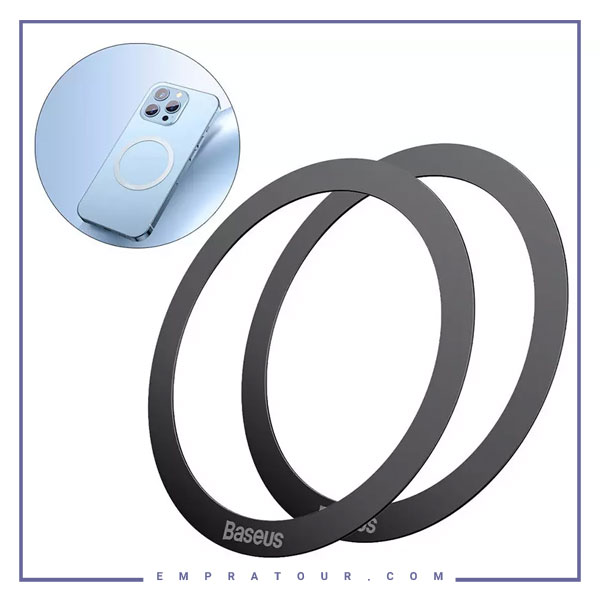 پک دو عددی حلقه مغناطیسی موبایل بیسوس Baseus Halo Series magnetic ring PCCH000001