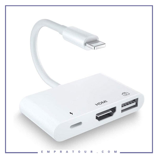 تبدیل لایتنینگ به HDMI کوتتسی Coteetci Lightning To HDMI 3in1 OTG 33007