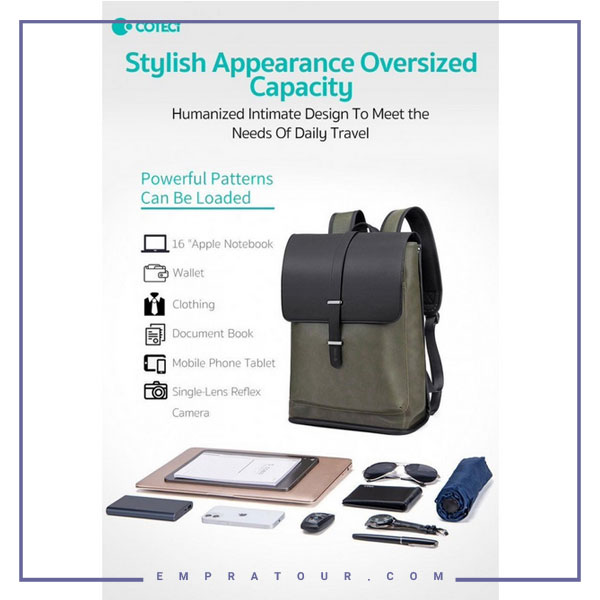 کوله پشتی Coteci Elegant Series Two Color Backpack 14039