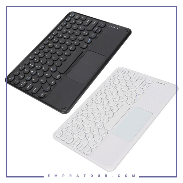 کیبورد بلوتوثی همراه با تاپچ پد کوتسی Coteci Portable Bluetooth Smart Keyboard 64002