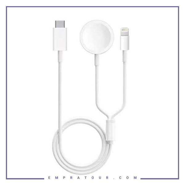 کابل شارژ سریع اپل واچ دوکاره کوتتسی Coteetci IWatch Charger PD Fast Charging Cable 26002