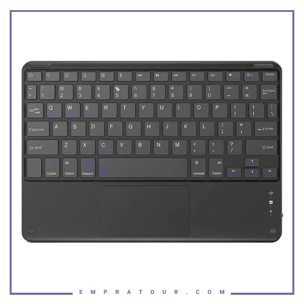 کیبورد بلوتوثی همراه با تاچ پد کوتسی Coteci Portable Bluetooth Smart Keyboard 64015