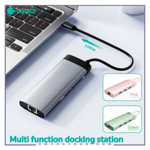هاب 6 پورت تایپ سی کوتسی Coteci 6in1 USB-C HUB Multiport Adapter 16007