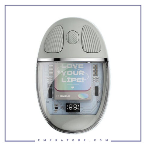 موس بی سیم دوحالته شارژی کوتسی Coteci Magic Crystal Dual Mode Mouse 84011