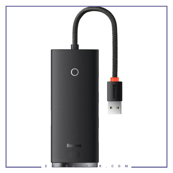 هاب یو اس بی 4 پورت بیسوس Baseus Airjoy 4 Port USB3.0 Hub Adapter WKQX030001
