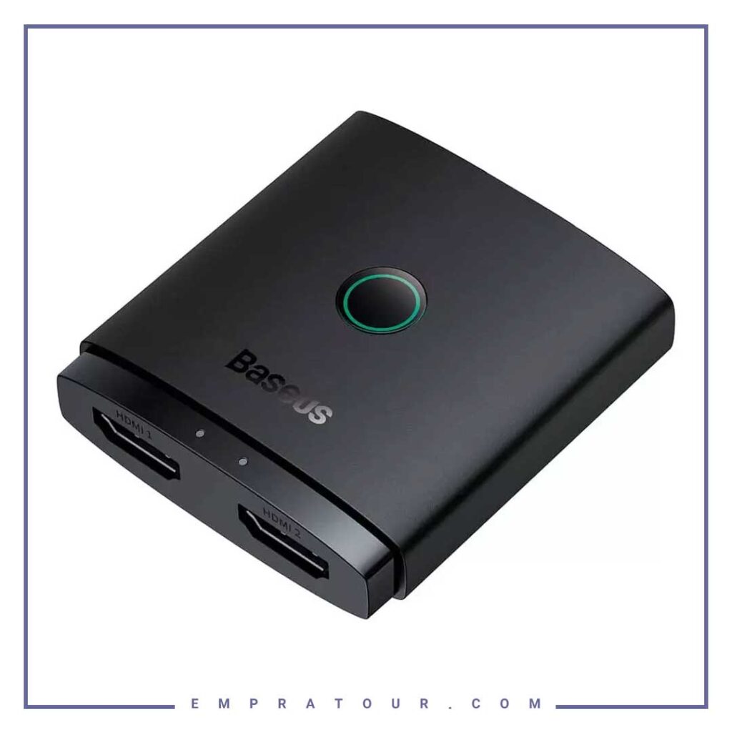 سویچ اچ دی ام آی دو در یک بیسوس Baseus AirJoy Series2-in-1 BidirectionalHDMI Switch B01331105111-00