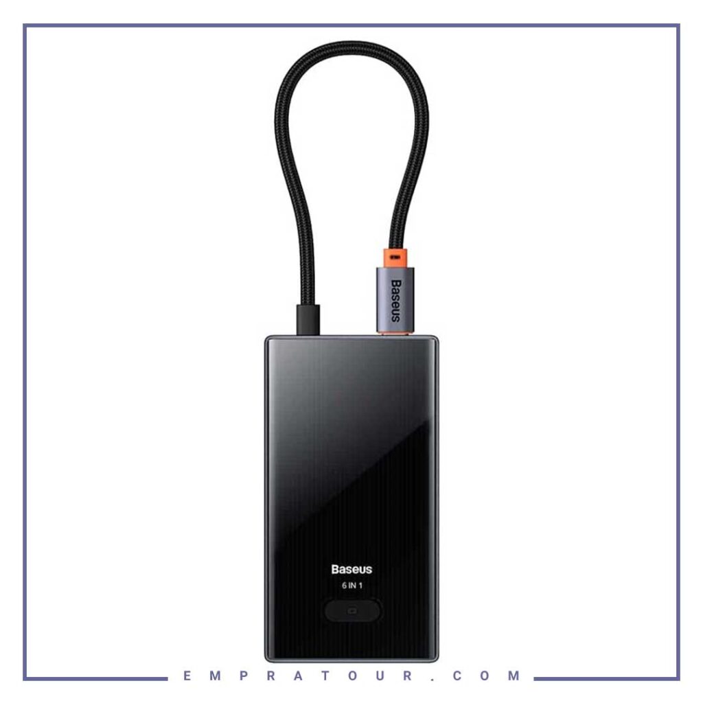 هاب تایپ سی 6 پورت بیسوس Baseus Focus Series 6 Port Type-C Hub Adapter WKYY030213