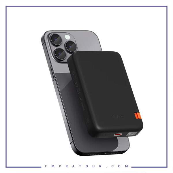 پاوربانک وایرلس مگنتی 10000 مک دودو Mcdodo Built-in Magnetic Wireless 20W Power Bank MC-510