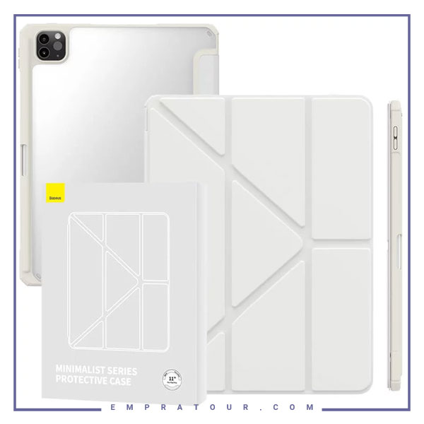 کاور آیپد همراه با جای قلم بیسوس Baseus Ipad Pro 11 2024 Minimalist Series Protactive Case P40112502111