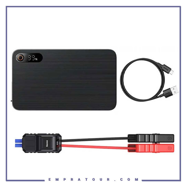 پاوربانک و جامپ استارتر خودرو 12000 میلی آمپر بیسوس Baseus Super Energy Pro Plus 1200A C00245700111
