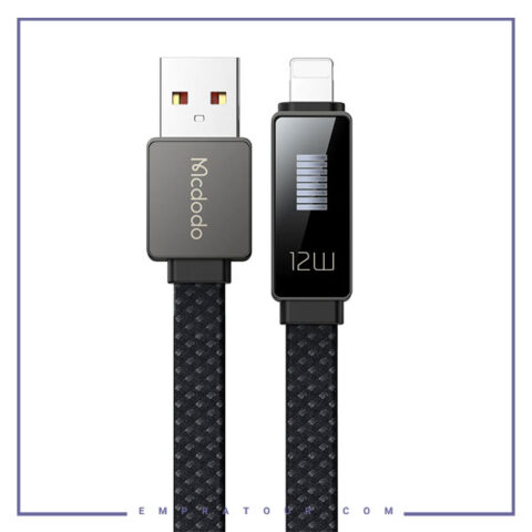 کابل شارژ لایتنینگ 1.2 متر مک دودو Mcdodo LED Rhythm Data Cable CA-497