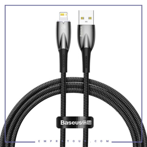 کابل شارژ لایتنینگ 2 متر بیسوس Baseus Glimmer Fast Charging Data Cable CADH000301