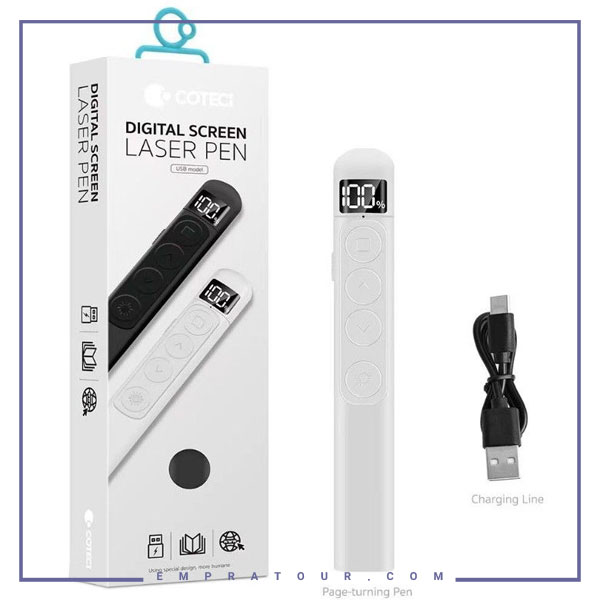 پوینتر پرزنتر شارژی کوتسی Coteci Digital Screen Laser Pen 81003