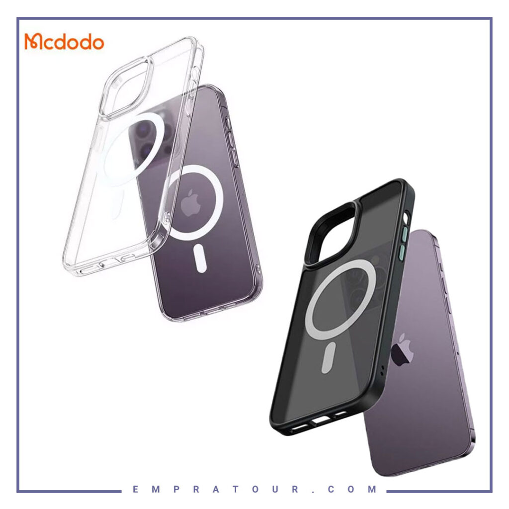 قاب محافظ  آیفون 16 پرو  شفاف مگ سيف مک دودو Mcdodo Iphone 16 RPO  Protective Case With Magnetic Structure PC-492