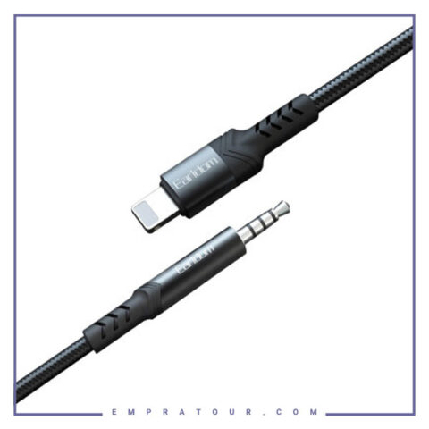 کابل تبدیل جک 3.5میلی‌متری به لایتنینگ ارلدم  Earldom Lightning To 3.5mm Aux Cable AUX39