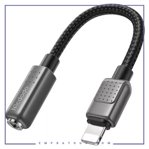 تبدیل لایتنینگ به جک 3.5 میلی متری مک دودو Mcdodo Lightning To DC3.5MM Female Digital Audio Cable CA-501