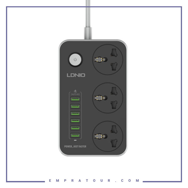 چند راهی برق 2500 وات الدینو LDNIO Power Strip SC3604