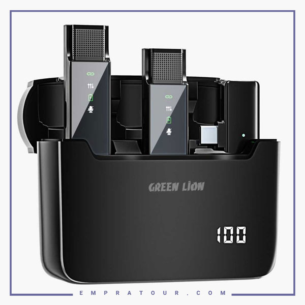 میکروفون وایرلس تایپ سی گرین لاین Green Lion Type-C 2in1 Digital Display Microphone