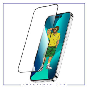 گلس دور سلیکیونی گرین لاین آیفون Green Lion 3D Silicone Plus High Definition For Iphone 14 Pro Max