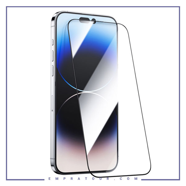 گلس شیشه ای تمام چسب گرین لاین آیفون Iphone 15 Pro