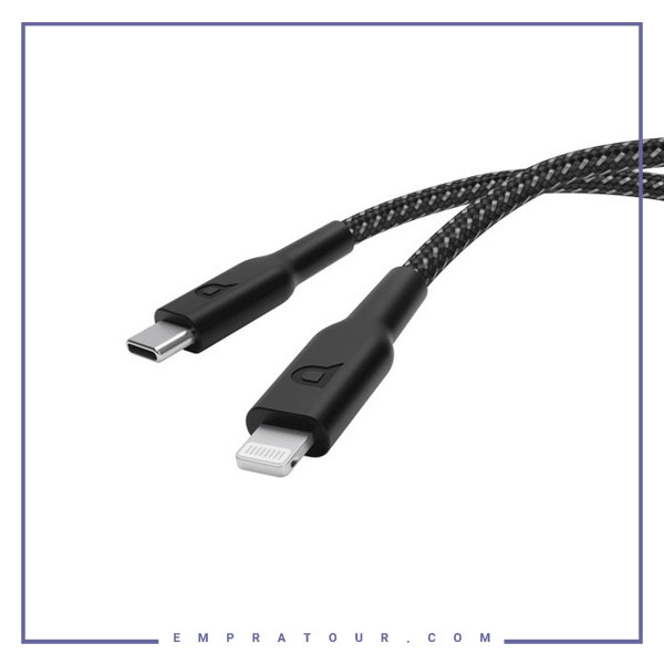 کابل شارژ تایپ سی به لایتنینگ 60 وات پاورولوژی Powerology Braided PD Data Cable P23BRCL12
