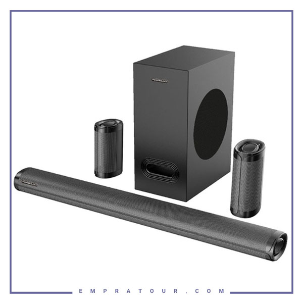 ساند بار 5.1 کانال وایرلس پاورولوژی Powerology Immersive Audio 5.1CH Wireless Soundbar PBAR51WLBK