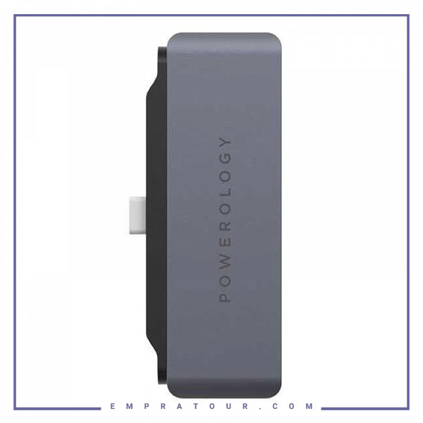 هاب تایپ سی 4 پورت پاورولوژی Powerology 4in1 USB-C HUB P41PACHGY