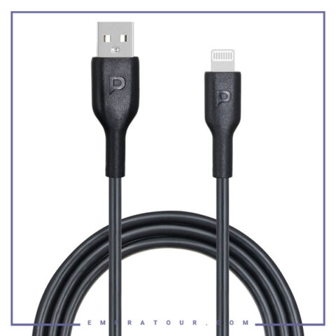 کابل شارژ لایتنینگ 1.2 متر پاورولوژی Powerology Lightning Data Cable PWATL1M