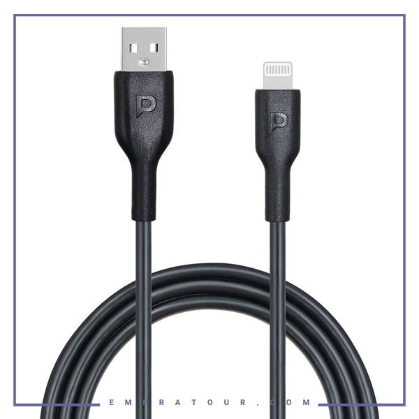 کابل شارژ لایتنینگ 1.2 متر پاورولوژی Powerology Lightning Data Cable PWATL1M