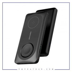 پاوربانک مگنتی 10000 همراه باشارژ اپل واچ پرودو Porodo Magsafe super slim Power bank with Foldable Apple Watch Charger PD 20W