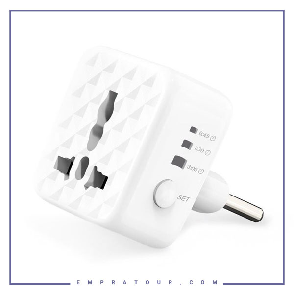 تبدیل برق تایمر دار گرین لاین Green Lion Universal Conversion Plug GNUCONUKPLWH