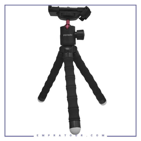 سه پایه دوربین و موبایل با پایه منعطف پرودو Porodo Flexible Versatile Tripod PD-TRPH-BK