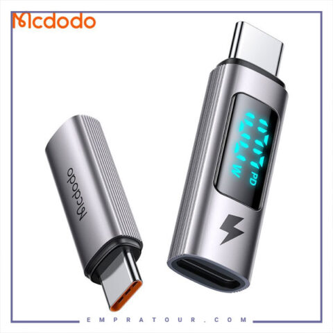 تبدیل تایپ سی به تایپ سی با نمایشگر دیجیتال مک دودو Mcdodo Type-C To Type-C Adapter OT-6090