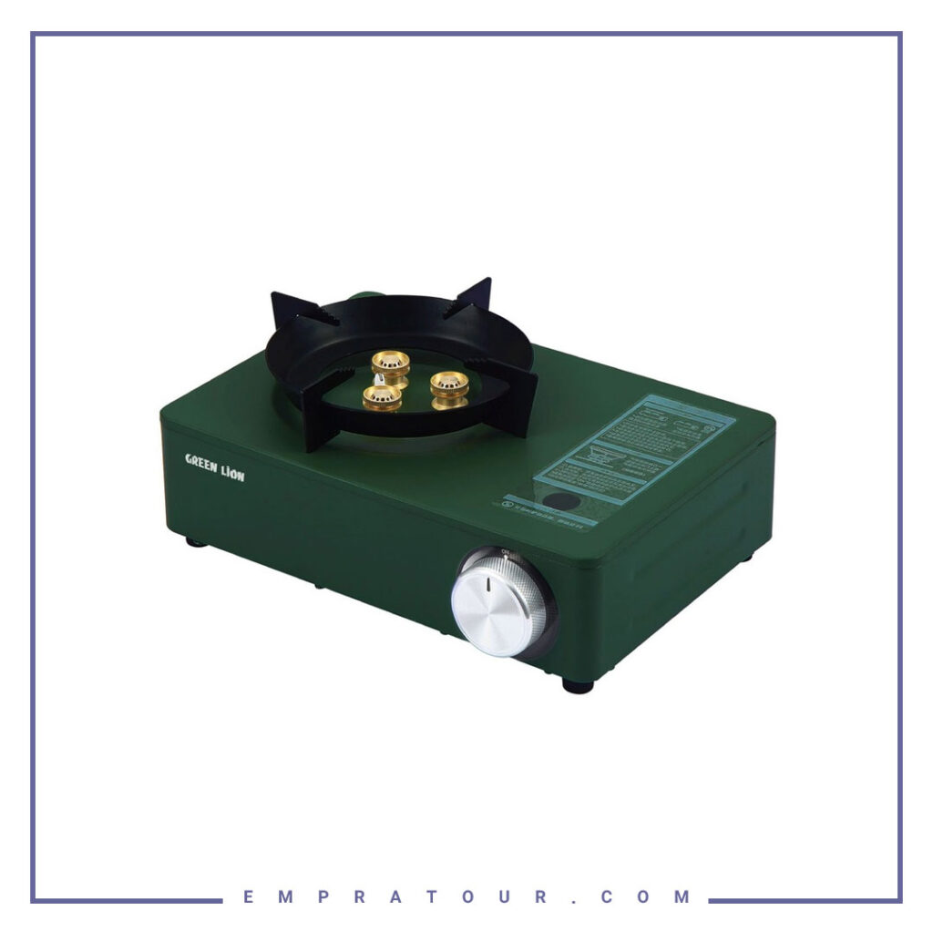اجاق مینی کمپینگ سه شعله گرین لاین Green Lion 3 Mini Burner Cassette Stove GN3BCSTSOVEGN