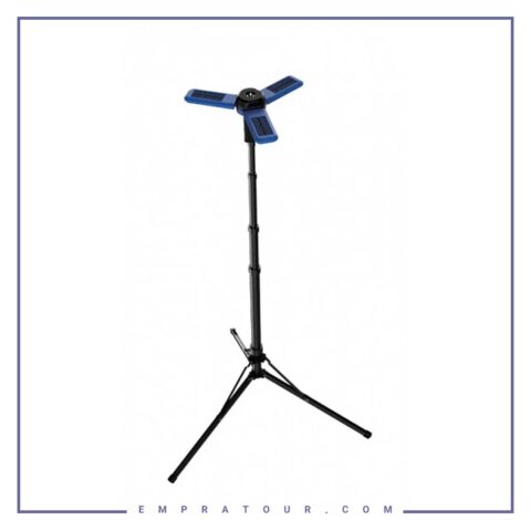 فیش لایت 3 پنل  2600 میلی آمپر پاورولوژی Powerology Camping Sollar Foldable Tripod LED Light PWCSFTLDL