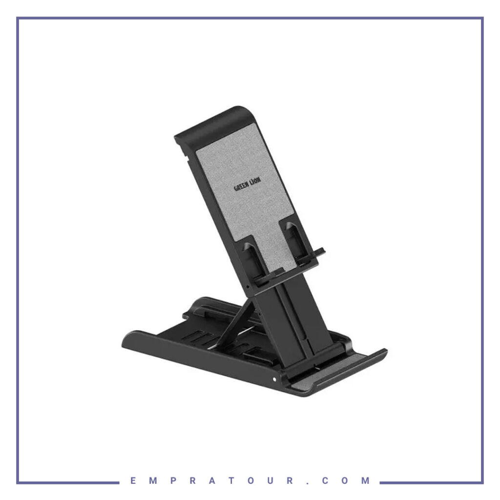 هولدر رومیزی تاشو گرین لاین Green Lion Adjustable Desktop Holder GNADDSHLDBK