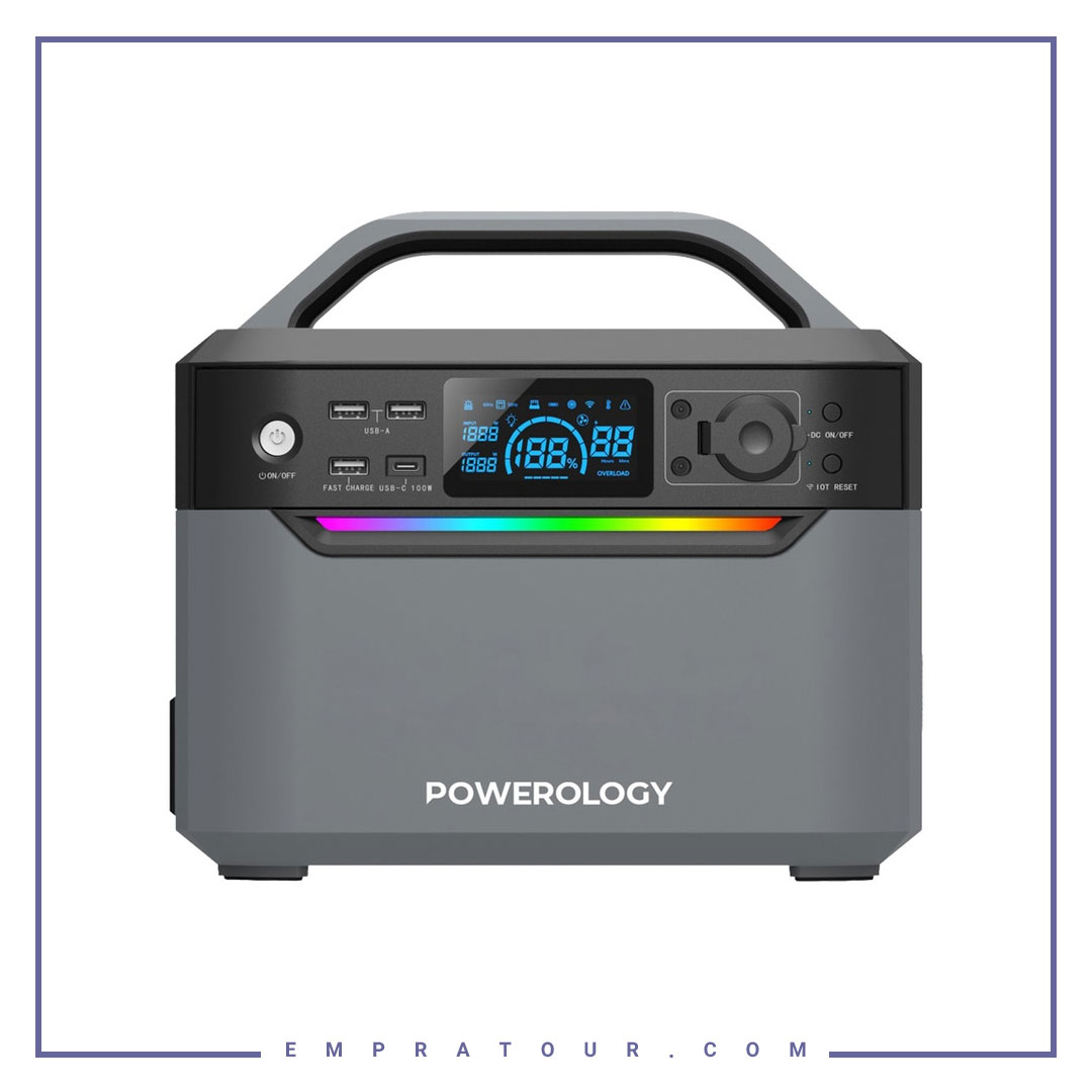 پاورژنراتور قابل حمل 600 وات پاورولوژی Powerology  Portable Power